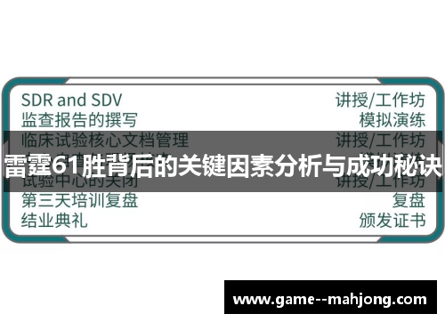 雷霆61胜背后的关键因素分析与成功秘诀